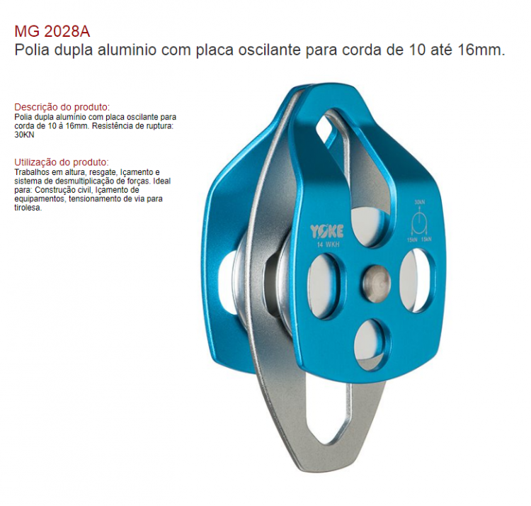 Polia Dupla Lateral | Mult 2028A