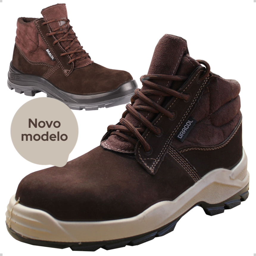 Dinmap Botina Nobuck Bracol BAF Bidensidade Biqueira de Composite - CA 42169 ...