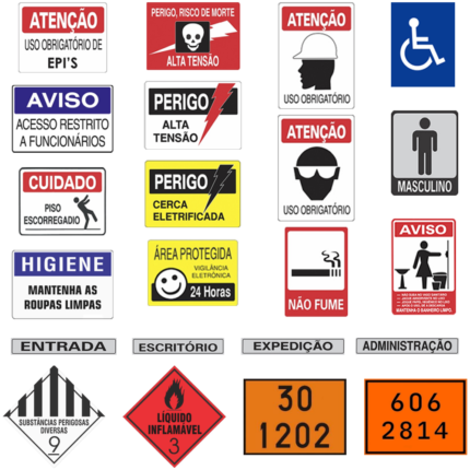 Placas de Sinalização