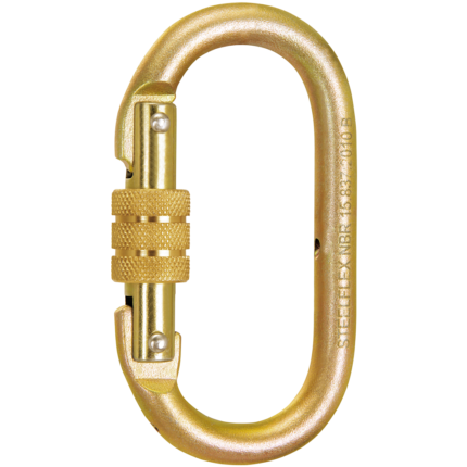 Mosquetão Oval Fechamento em Rosca CQCN 0687 SteelFlex