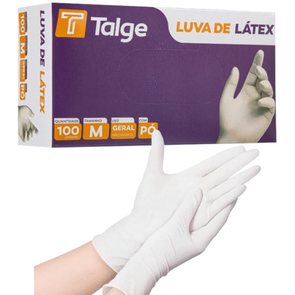 Luva Descartável Látex Com Pó Talge - CA 28324