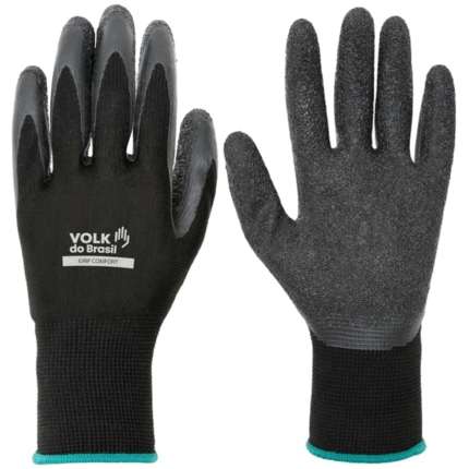 Luva Poliamida C/ Revestimento em Látex Corrugado Volk Grip Comfort - CA 38293