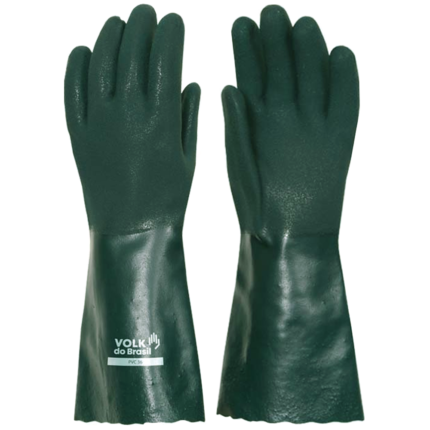 Luva PVC Palma Áspera Com Forro Volk - CA 37127