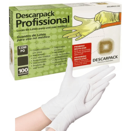 Luva Descartável Látex Com Pó Descarpack - CA 44178