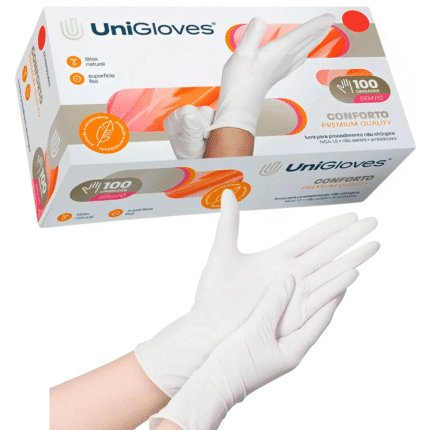 Luva Descartável Látex Sem Pó Unigloves – CA 45843