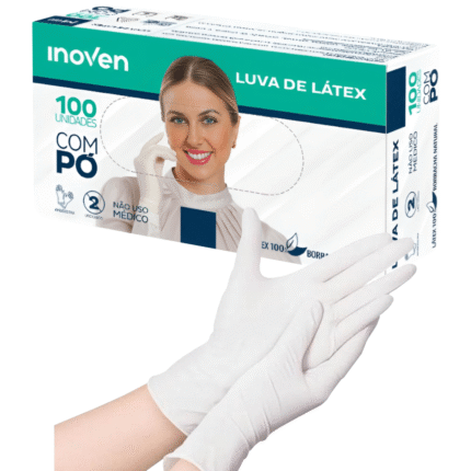 Luva Descartável Látex Com Pó Inoven - CA 45332
