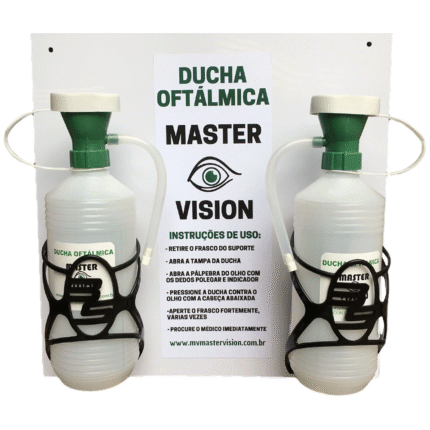 Ducha Oftálmica 500ml Com Suporte Master