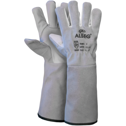 Luva Raspa e Vaqueta Alseg 20cm - CA 47410