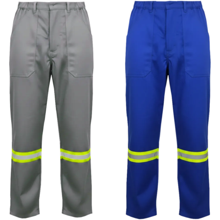 Calça Eletricista NR10 Com Faixas Refletivas Azul ou Cinza - CA 53110